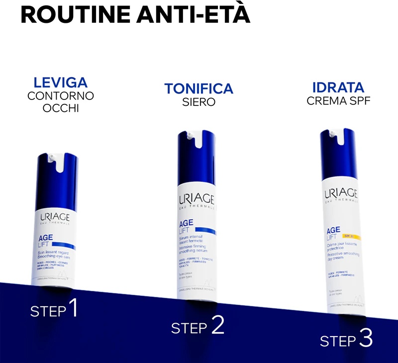 Uriage Age Lift zaščitna gladilna dnevna krema SPF30 dnevna krema proti gubam in pigmentnim madežem