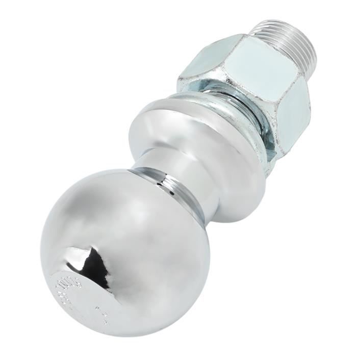 Trailer Hitch Ball - DILWE - 6000 lb - Stainless Steel - 2 inch Diameter - 1x2 1/8 inch Shank