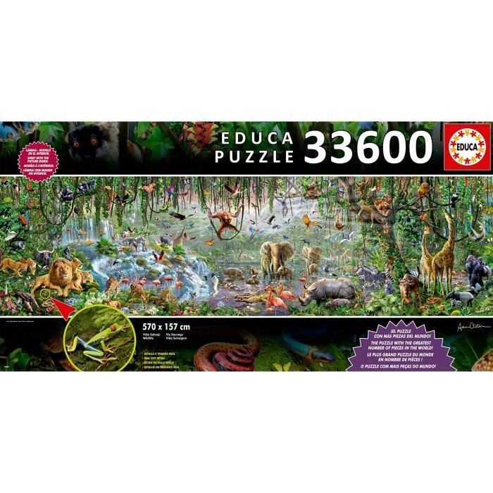 Wildlife Puzzle 33600 Pieces - EDUCA - Animals - Unisex - Ages 12+