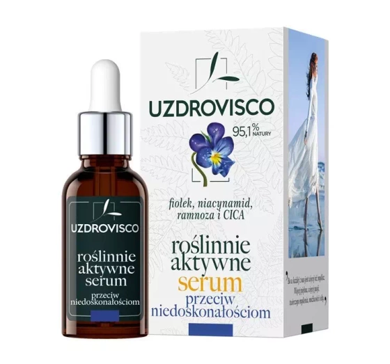 Uzdrovisco Fiołek Trójbarwny roślinnie aktywne serum przeciw niedoskonałościom 30ml