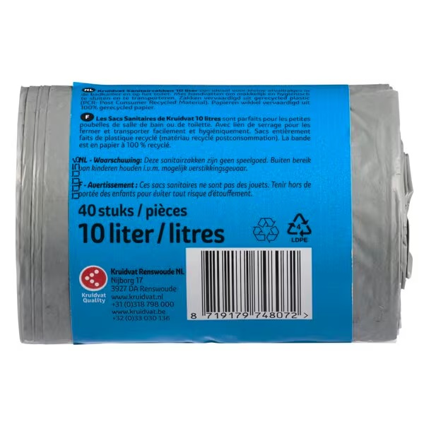 Kruidvat sanitarne vrećice<br>40 x 10L