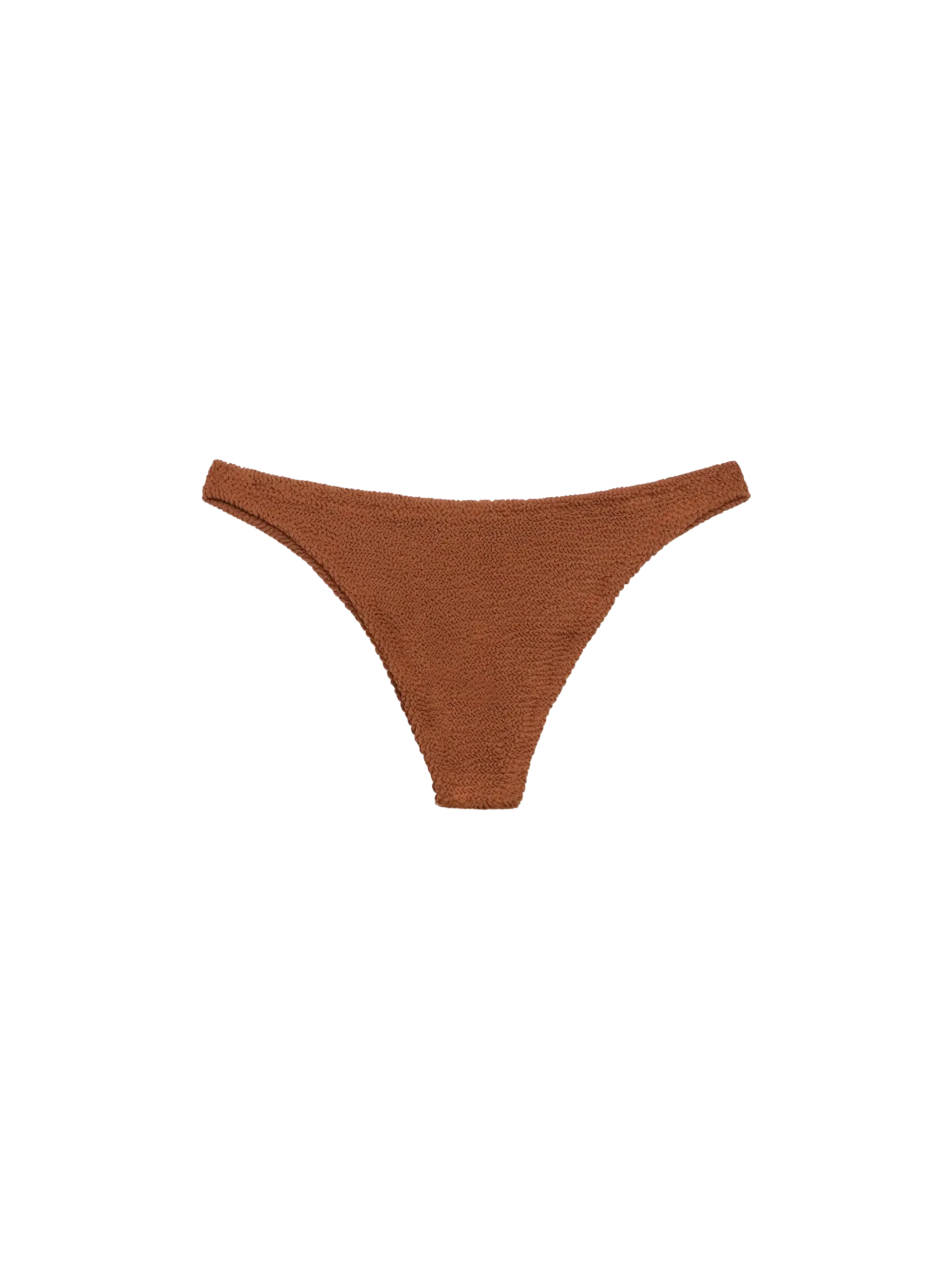 Braguita de baño Naomi color marrón camel arrugada y atrevida