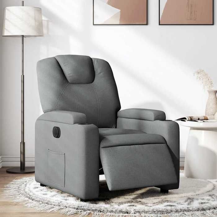 vidaXL Fauteuil Inclinable Électrique, Chaise de Relaxation avec Dossier et Repose-pied Réglables, Siège de Salon, Moderne, 3204345