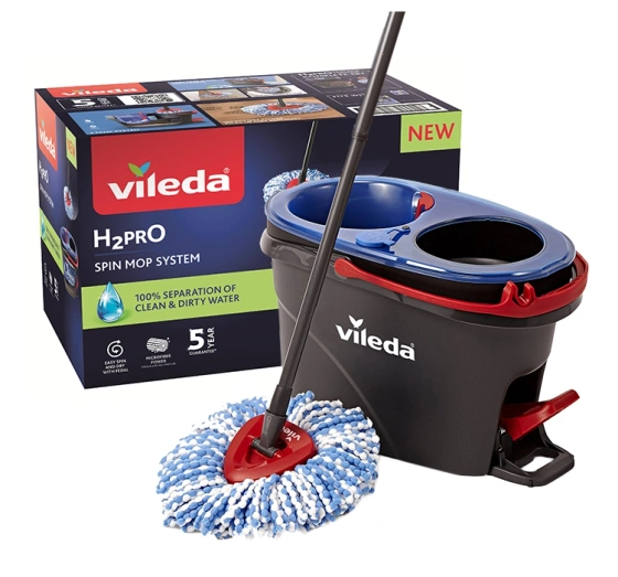 Vileda H2PRO zestaw mop obrotowy z wiadrem