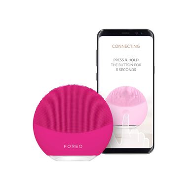 „Foreo Luna Mini 3“ išmanusis veido valymo masažuoklis, fuksijos spalvos