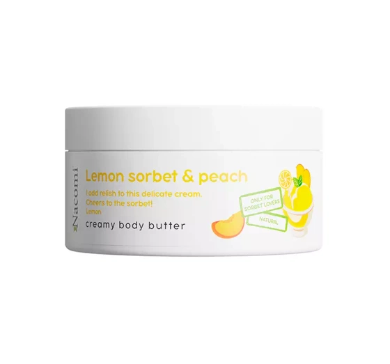 Nacomi masło do ciała Peach Sorbet & Lemon 100 ml