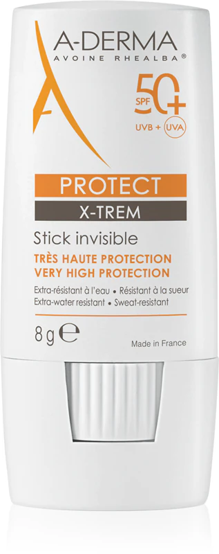 A-Derma Protect X-Trem Bastão Invisível Protetor para Áreas Sensíveis FPS 50+