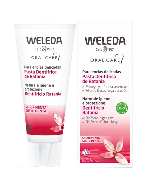 Dentifrice Weleda Ratania à la menthe 75 ml