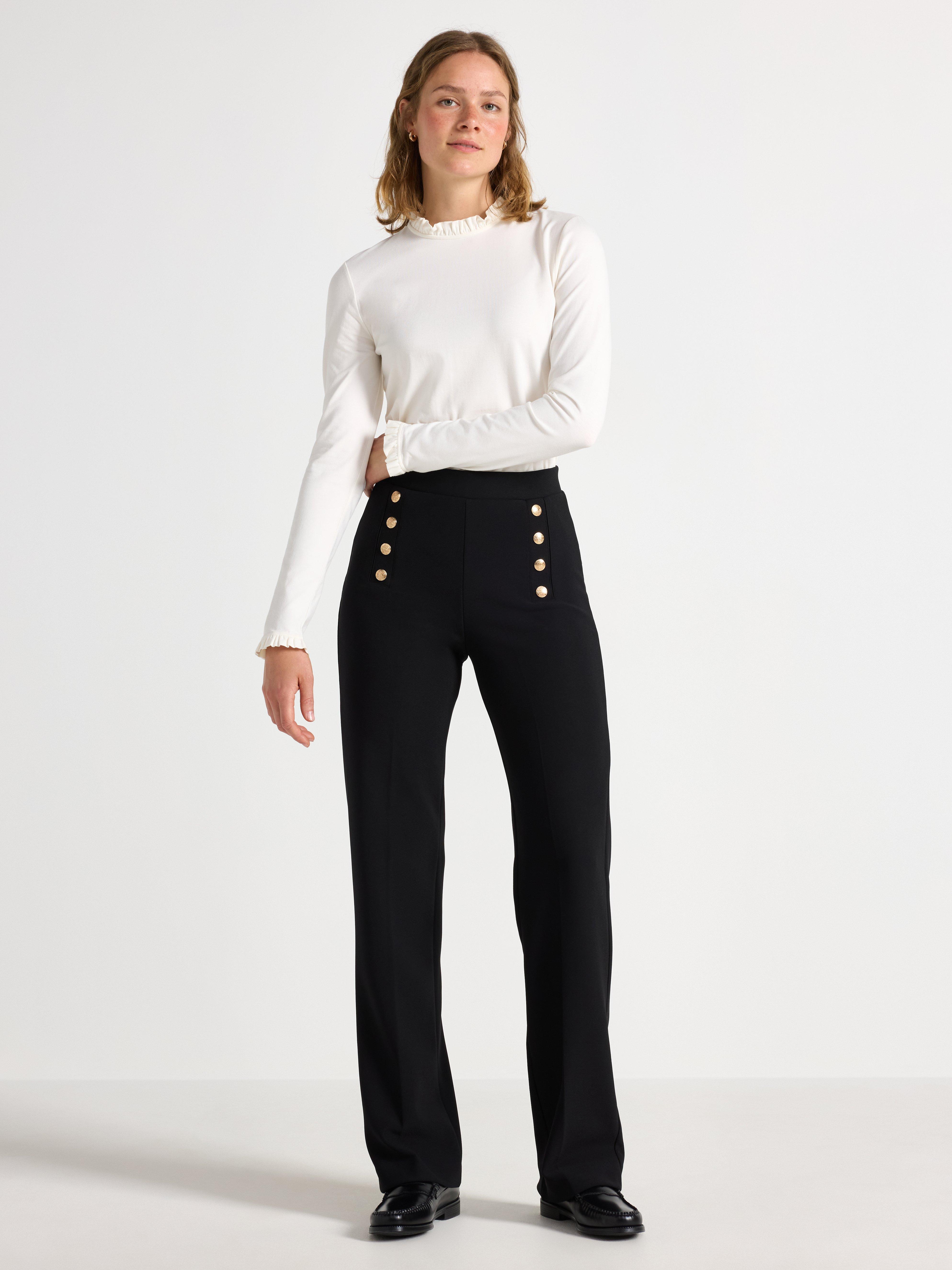 Pantalones extralargos negros