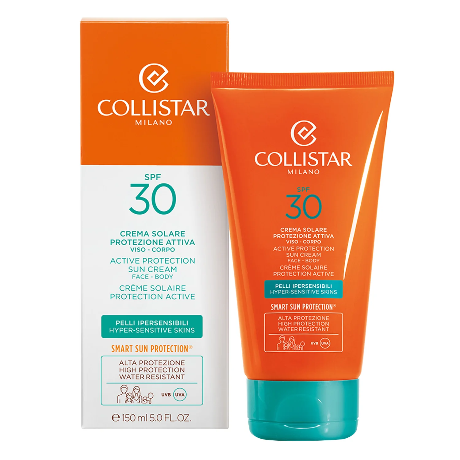 Abbronzatura Crema Solare Protezione Attiva SPF30 - Crema solare corpo alta prot., Solare viso alta prot.