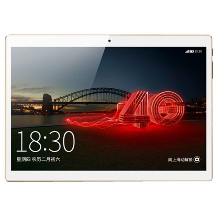 Tablet Android de 10 polegadas, 4G, 7.0 Octa Core, 2GB de RAM, Bluetooth, GPS, 32GB, Dourado + Cartão SD de 128GB (YONIS)