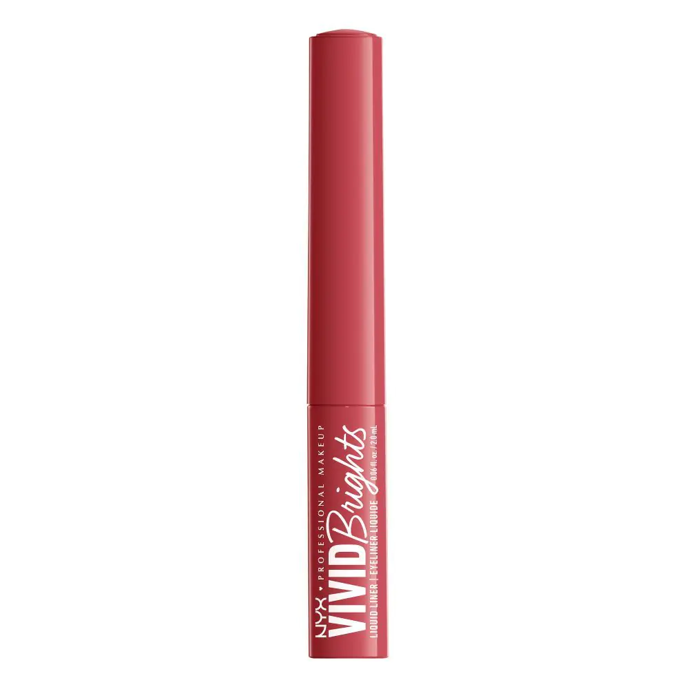 NYX Vivid Brights Eyeliner On Red