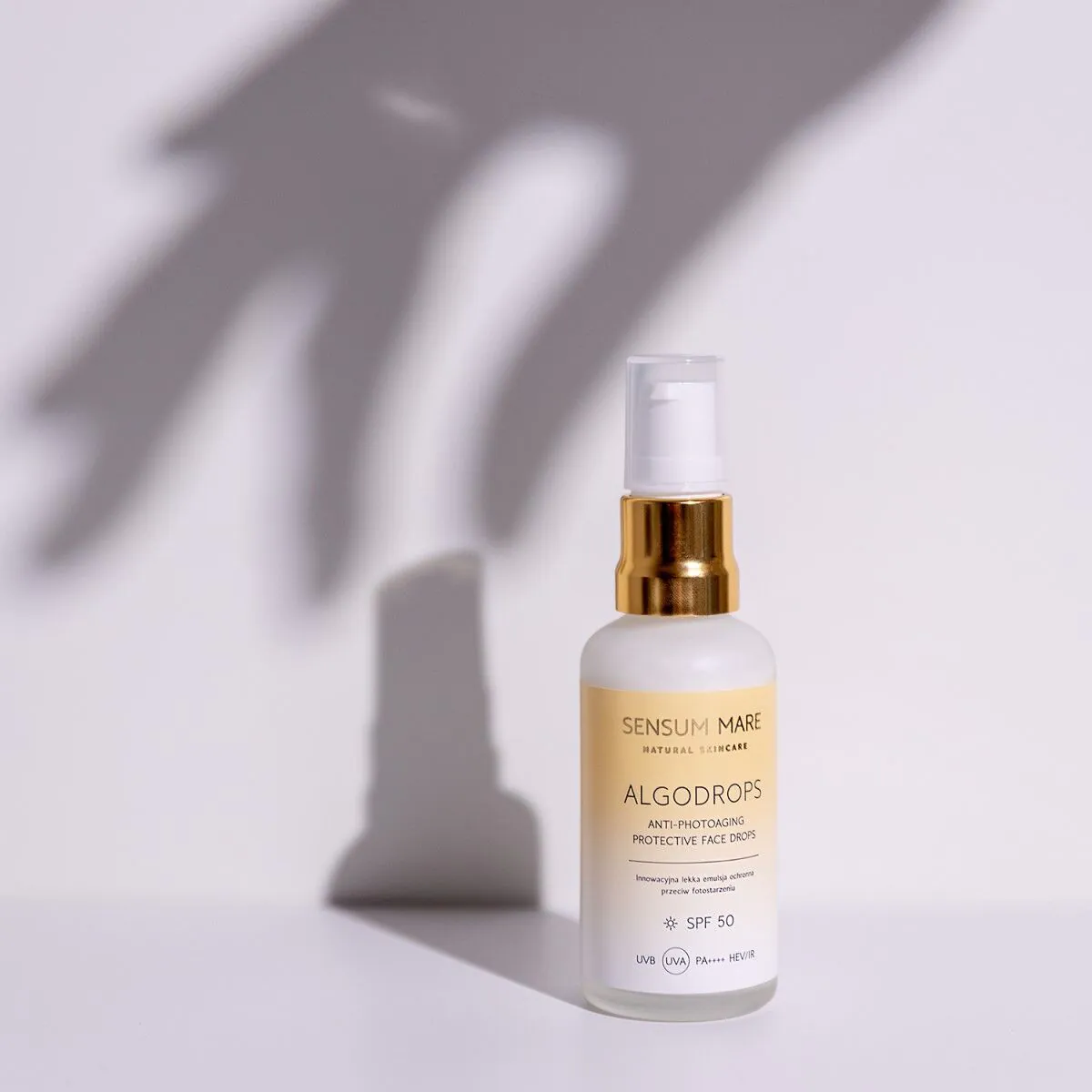 Sensum Mare Algodrops Lekka emulsja Ochronna przeciw Fotostarzeniu SPF 50 Uvb Uva Pa++++ Hev/Ir