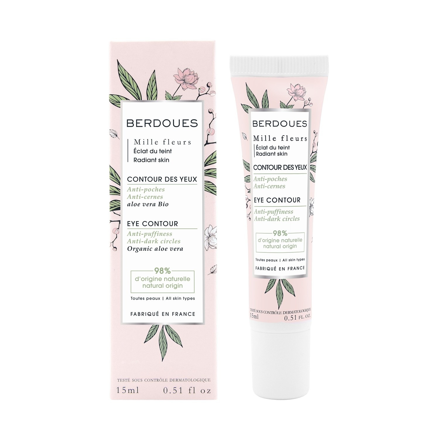 Crema para el contorno de ojos Berdoues Mille Fleurs - 15 ml