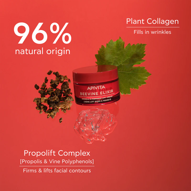 Creme Elixir de Abelha Apivita: Creme rico, firmador e com efeito lifting para nutrir e hidratar a pele de forma ideal.