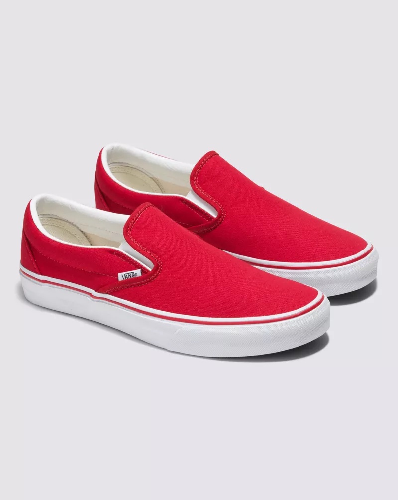Customs Racing Red Slip-On Wide