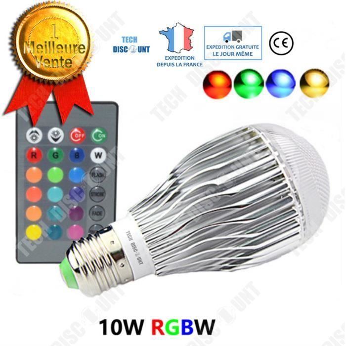 Bombilla LED - TD® - E27 - Blanco frío - Conectividad inteligente - 10W - 16 colores