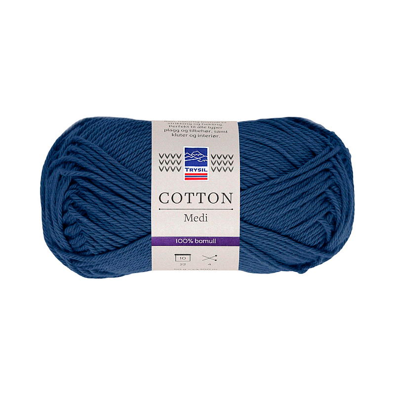 Trysil Cotton Medi garn bomuld 100% bomuld, marineblå