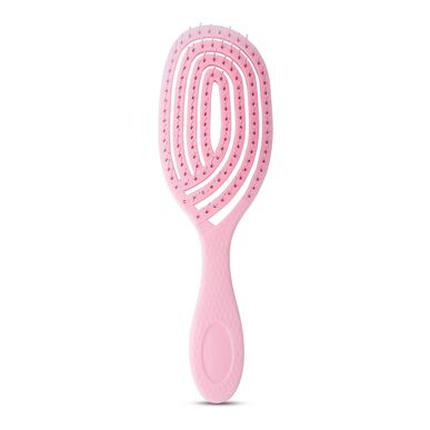 Beauty List utflokings- og massasjebørste med ultrafleksible børstehår – rosa