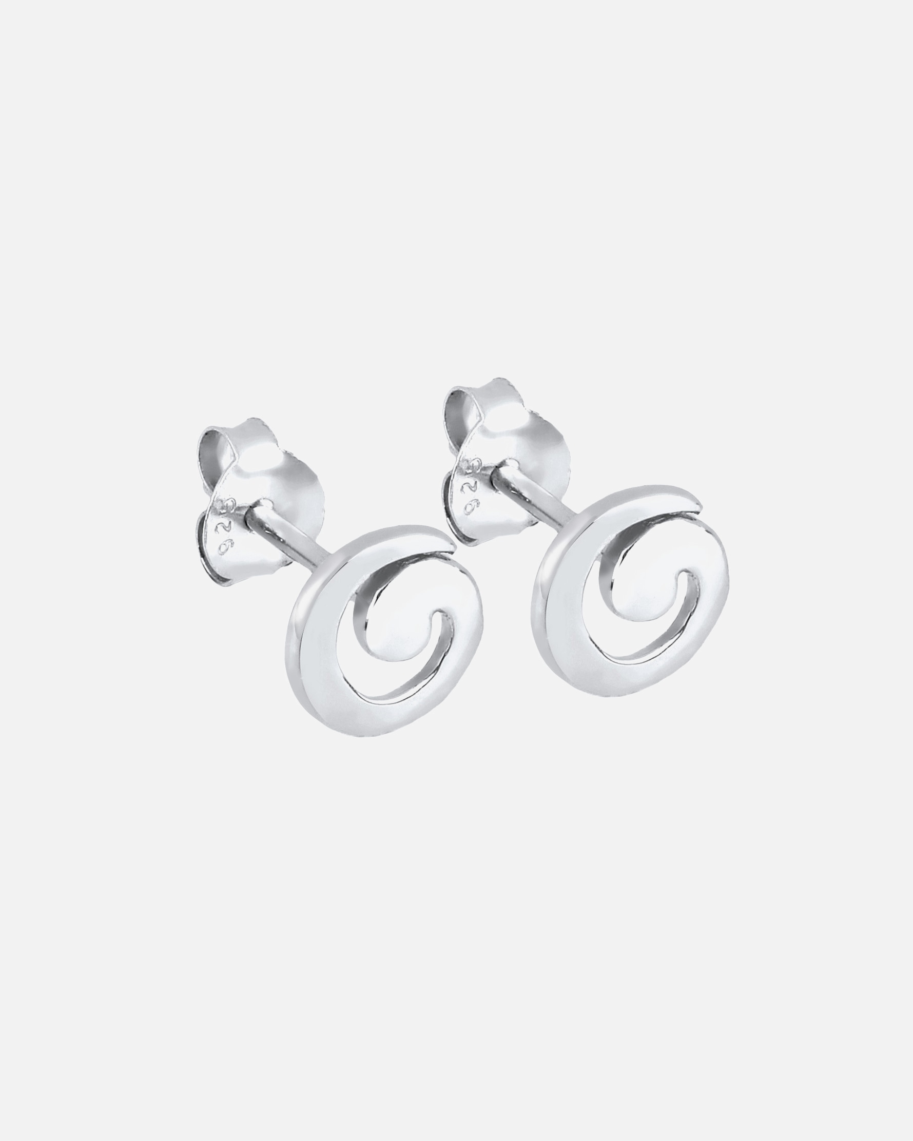 Elli Femmes Clous d'oreilles Spirale Géo Basique Ludique en Argent Sterling 925