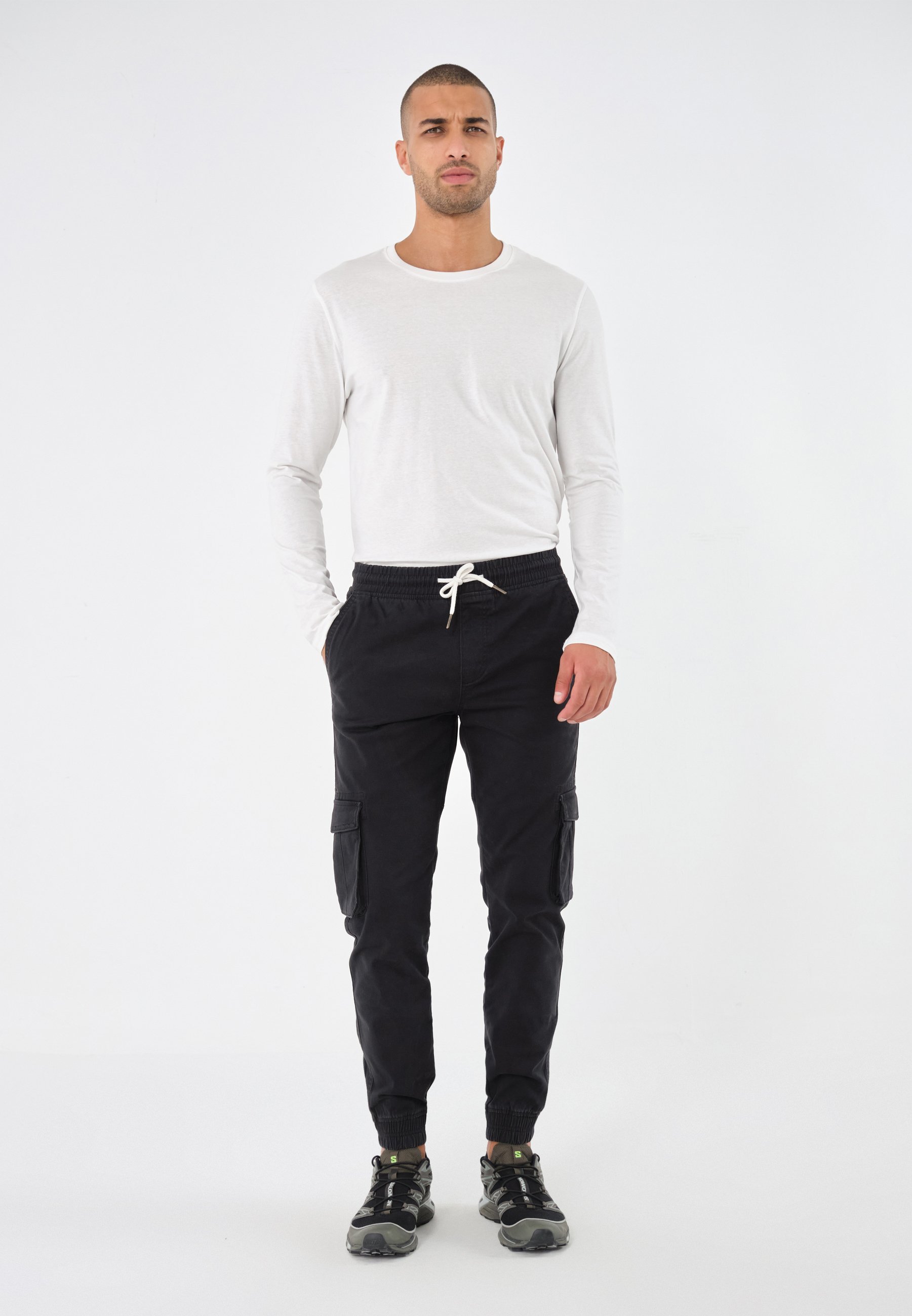 Pantalon cargo Pier One - noir