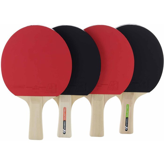 Raquette de tennis de table - CORNILLEAU - Sport Pack Quatro - Noir - Adulte - Mixte - Tennis de table