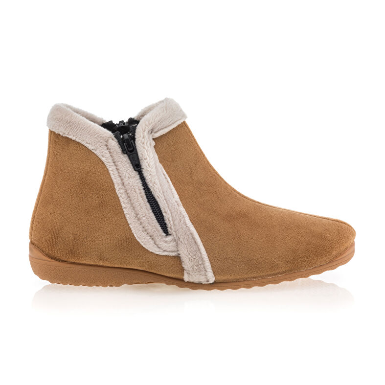 Pantuflas marrones para mujer