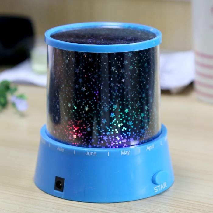 Projecteur Lampe LED Etoile Bleu - Veilleuse Galaxie Effet Cadeau romantique pour Bb Enfant amoureux VEILLEUSE HORS PUERICULTURE