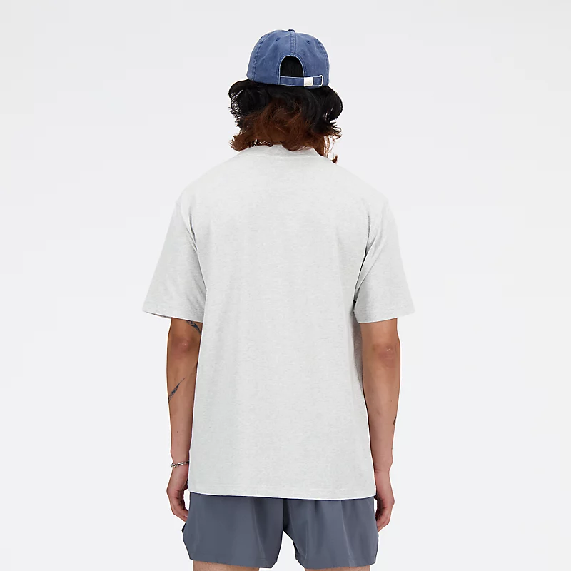 Tricou sport din bumbac pentru bărbați - ASH HEATHER