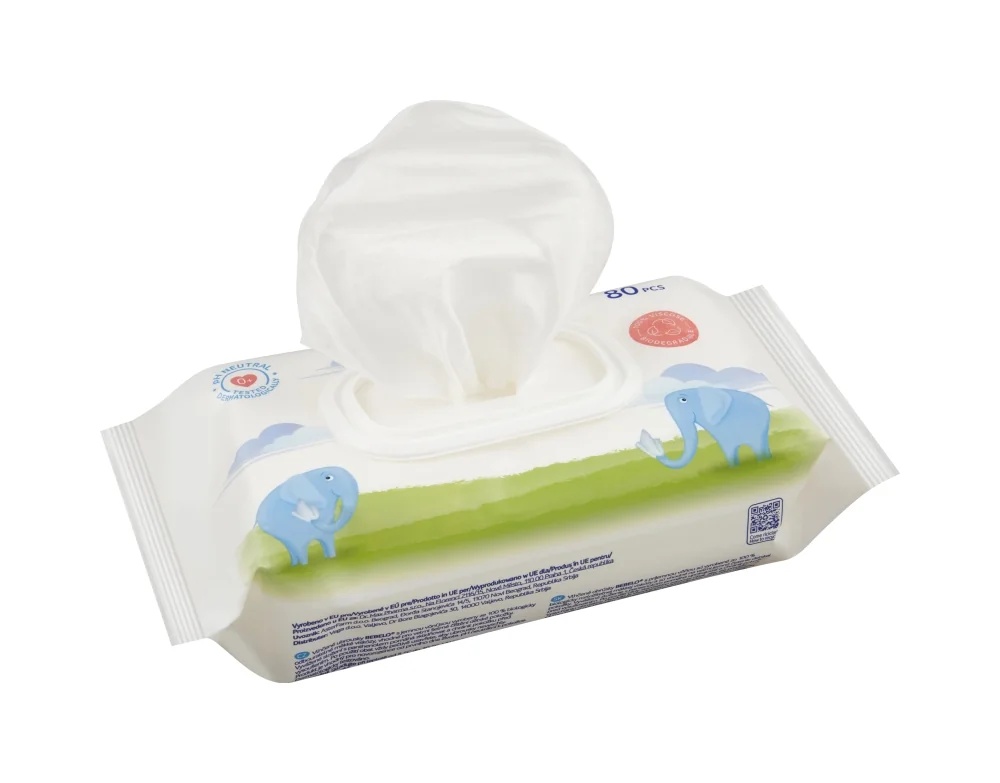 Lingettes humides Bebelo Dr.Max Bebelo Sensitive, 80 pièces, au panthénol