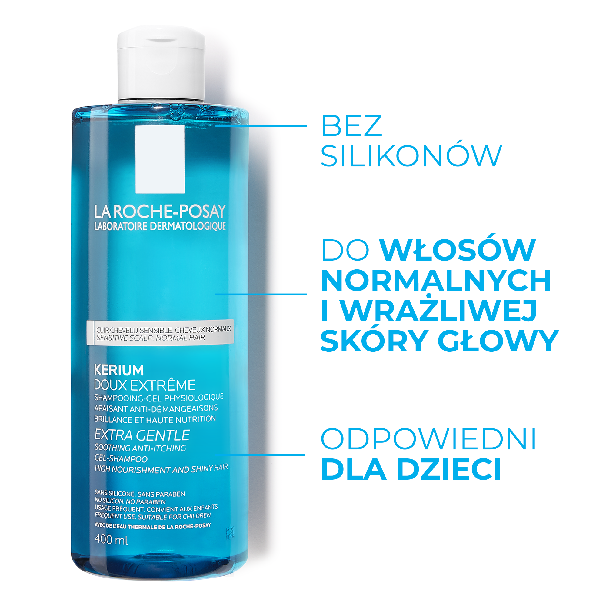 La Roche-Posay hiusshampoo 400ml