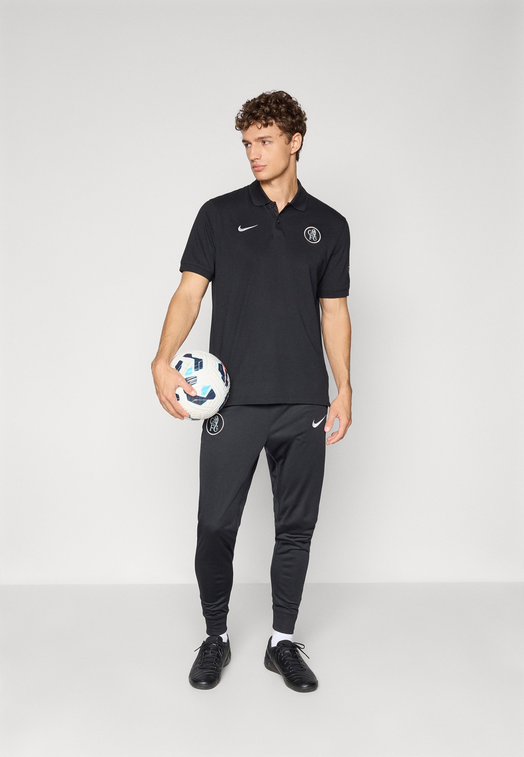 Nike Performance CHELSEA FC STRIKE THIRD PANT - Clubkleding - zwart/veldzilverkleurig