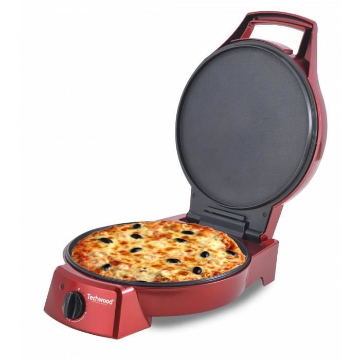 Forno per pizza e torte RED con grill/piastra, rivestimento antiaderente in pietra, potenza 1800W