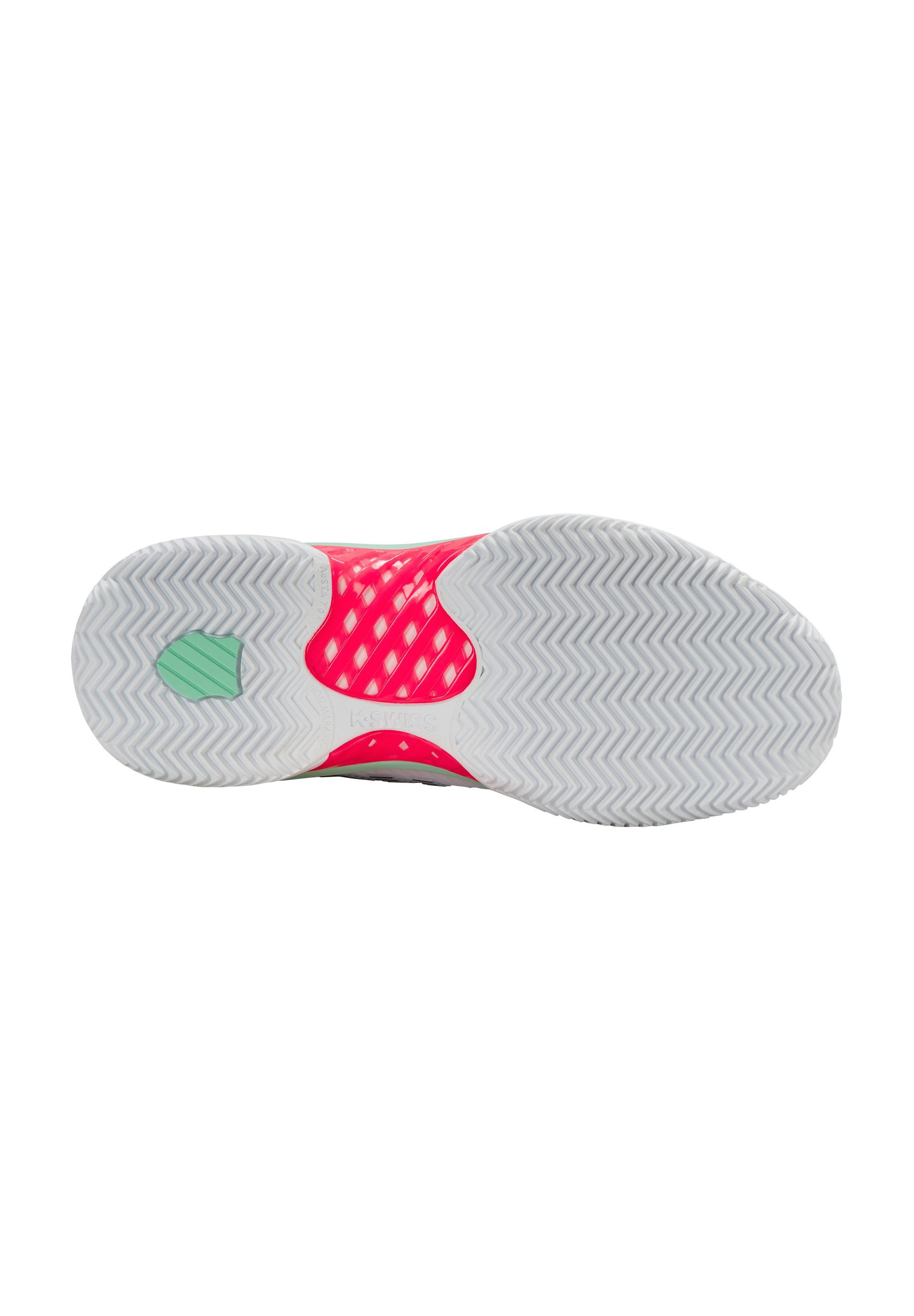 K-SWISS HYPERCOURT EXPRESS - Tênis para quadra de saibro - branco/rosa neon pastel/preto