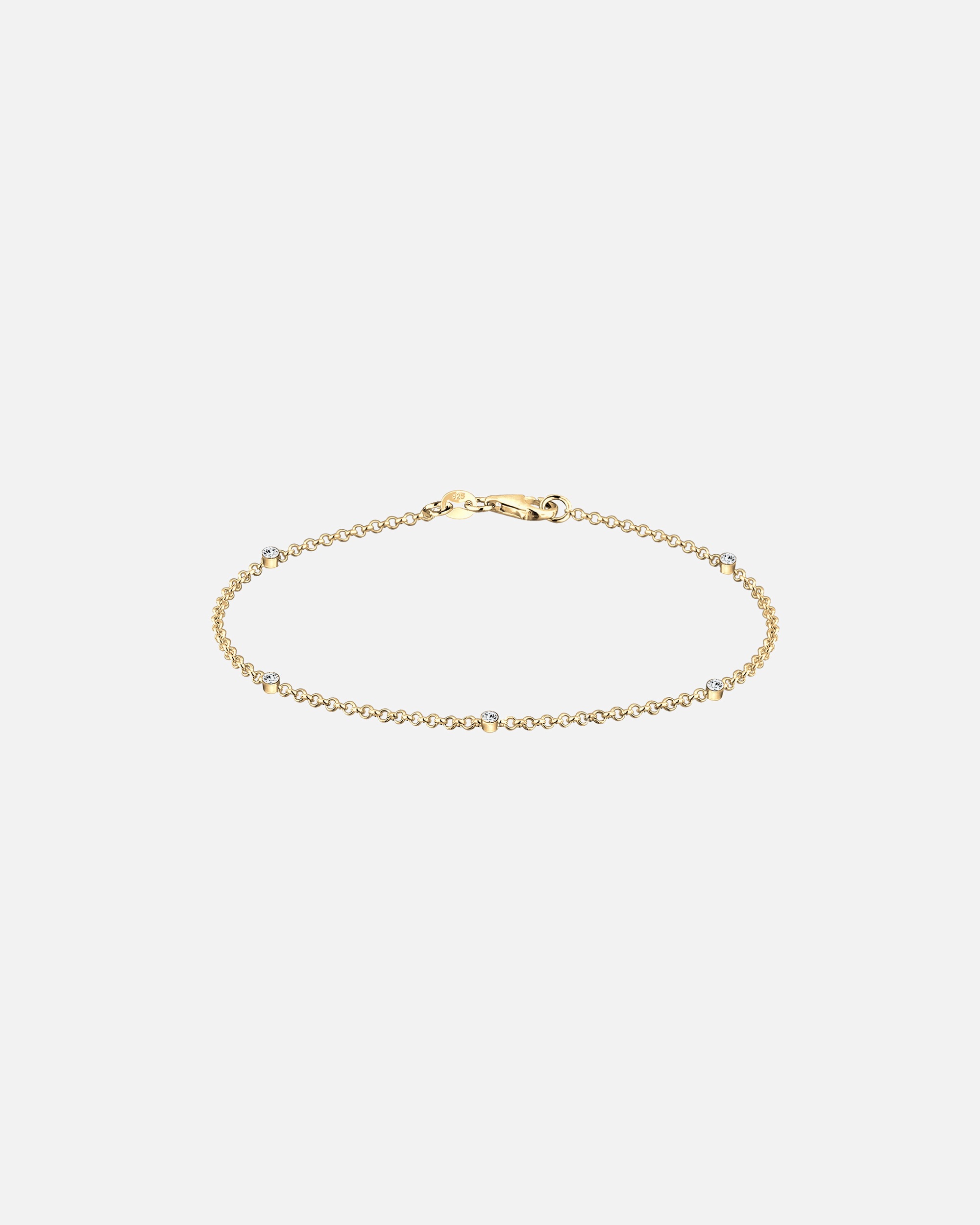 Elli Femmes Basic Filigrane Combinable avec cristaux en argent sterling 925