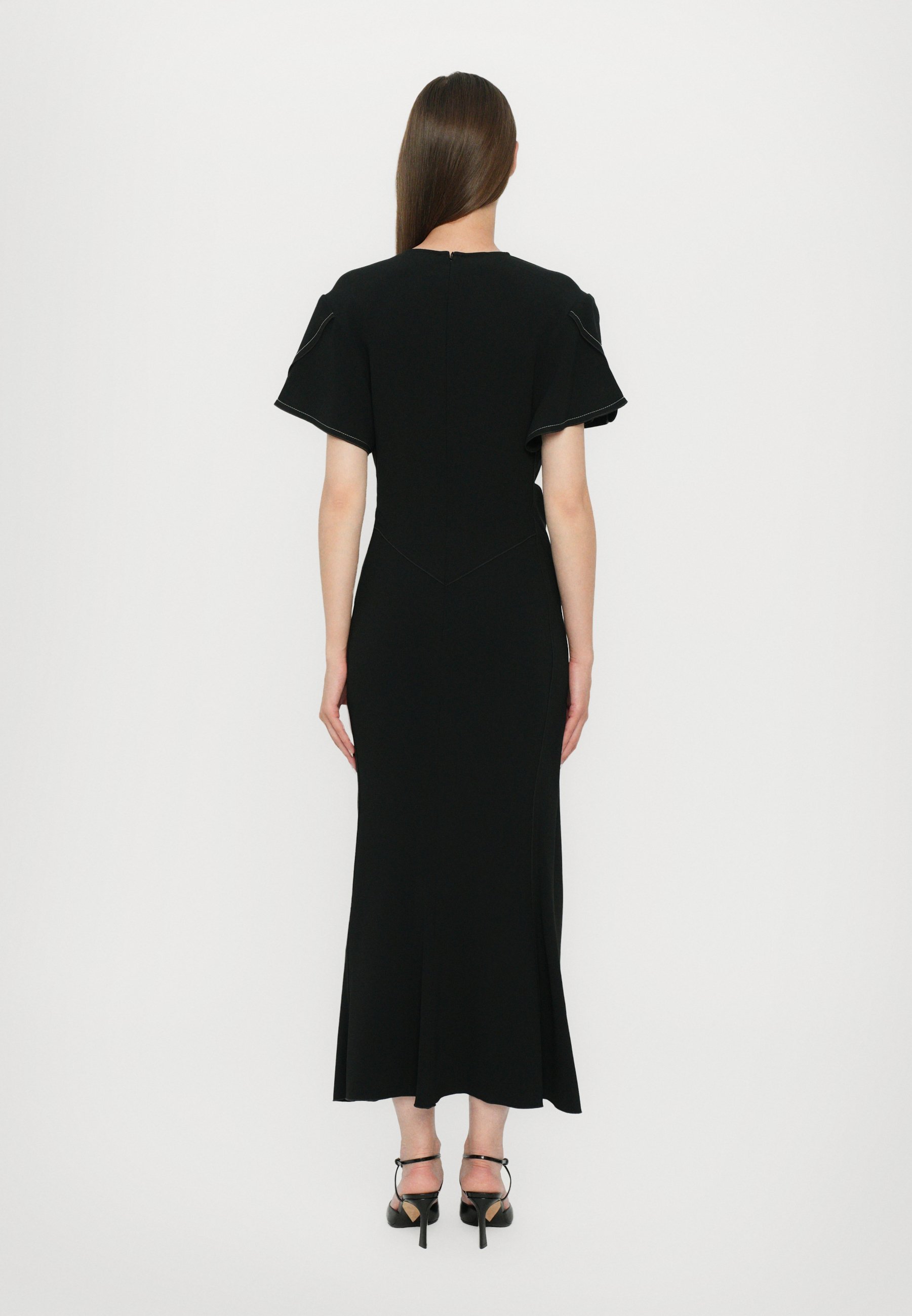 Victoria Beckhami V-kaelusega midi kleit - maksikleit - must