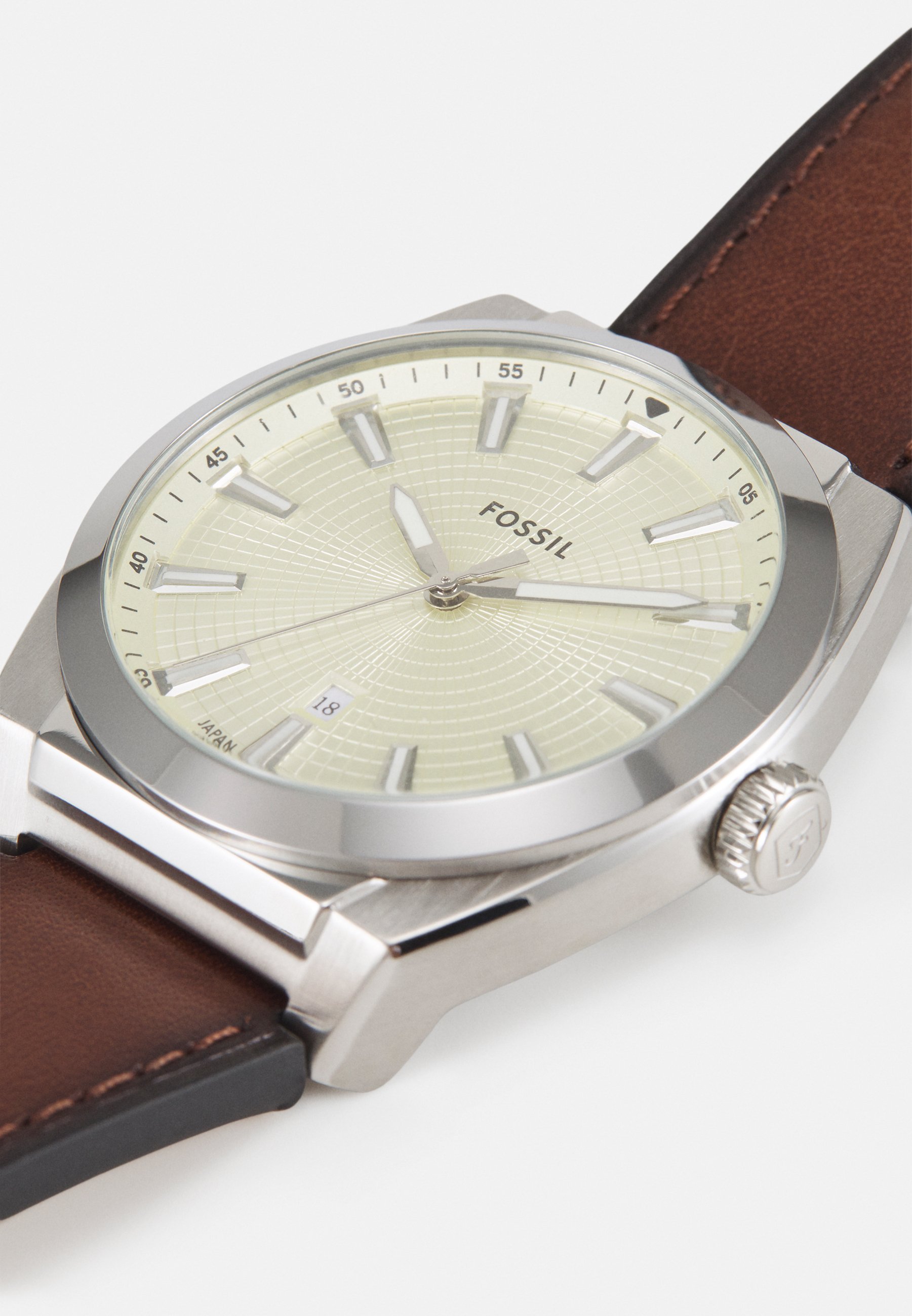Fossil EVERETT - Rannekello - hopeanvärinen