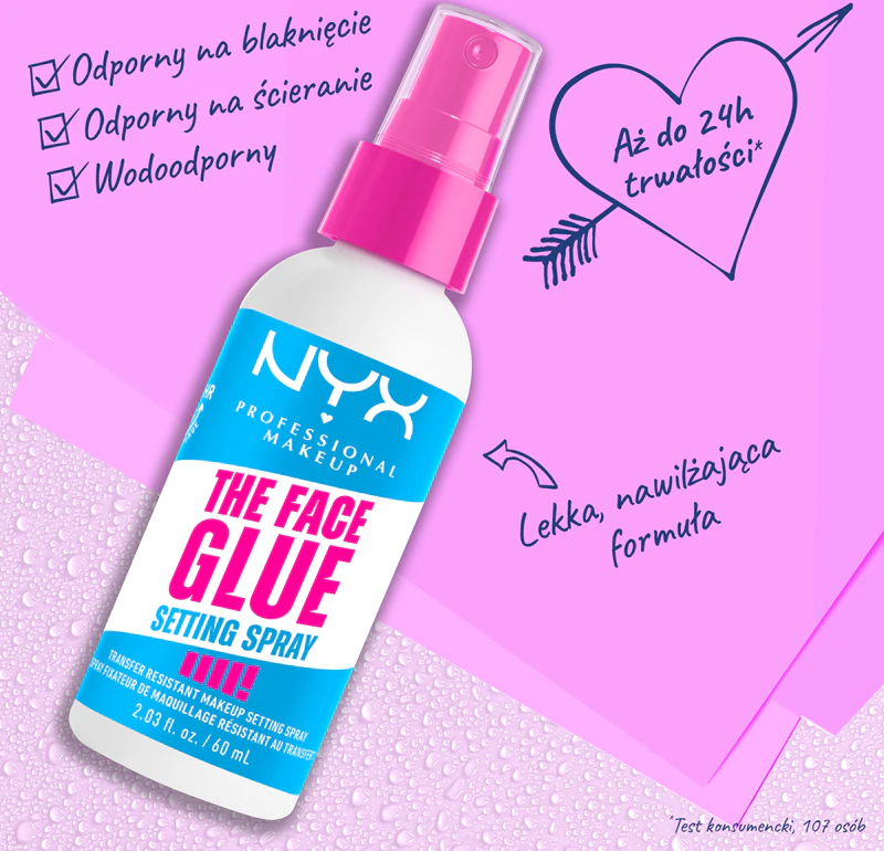 NYX Professional Makeup The Face Glue Setting Spray fixační sprej