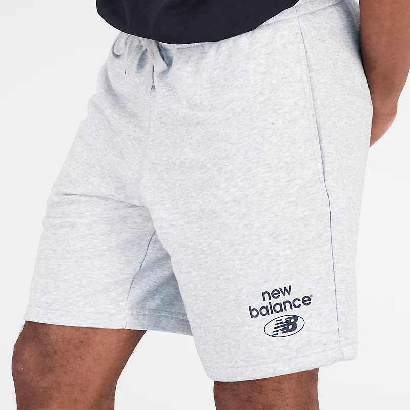 Calções masculinos Essentials Reimagined French Terry - CINZA ATLÉTICO