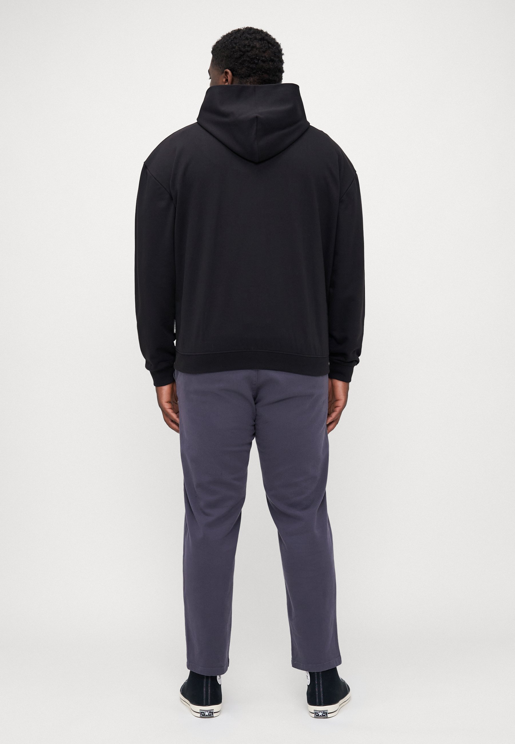 Sweat à capuche zippé Carlo Colucci - Noir