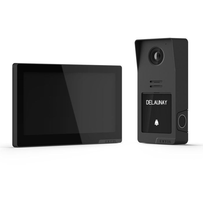 Videocitofono cablato con accesso tramite impronta digitale - EXTEL - Digital Connect - Visione notturna - Angolo di visione di 130°