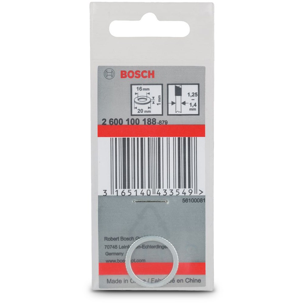 BOSCH-katkaisulaikan supistusholkki 20 x 16 x 1,0 mm
