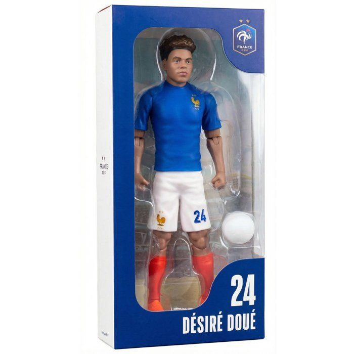 Figurine articulée - Équipe de France - MEGABLEU - Désiré Doué numéro 24 - 20 cm