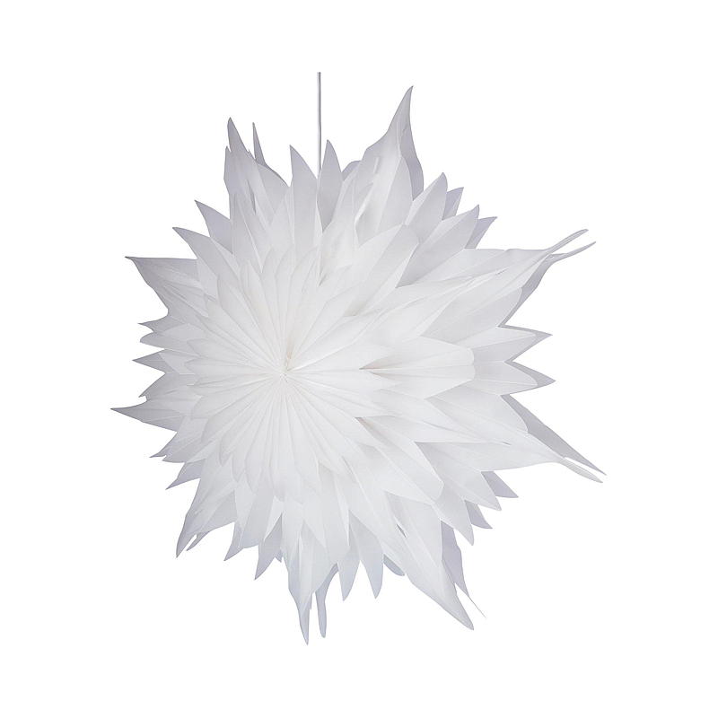 Poinsettia Light IT 70 cm, flocon de neige