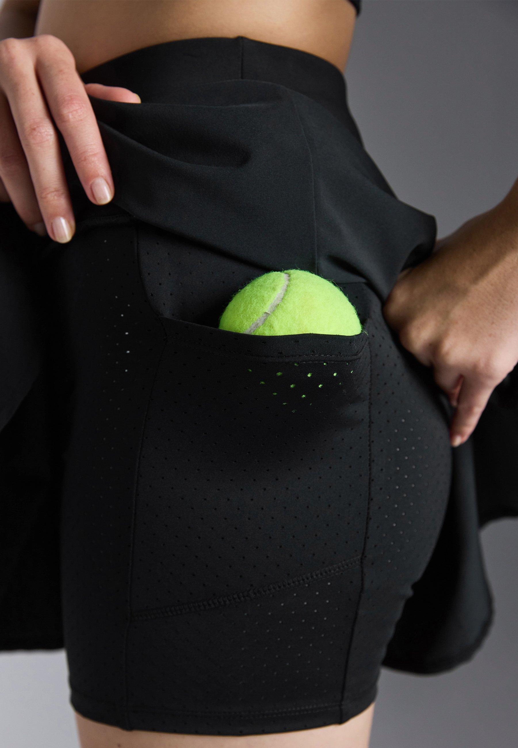 Gonna da tennis a vita alta Even&Odd active - Gonna sportiva - nera