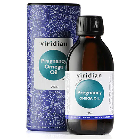 Viridian Pregnancy Omega Oil, Olej omega dla kobiet w ciąży