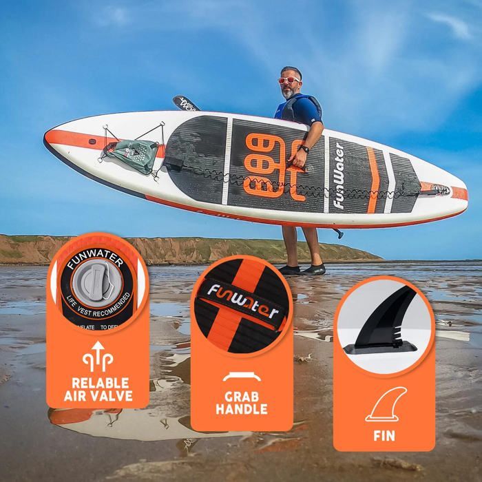 Tavola da paddle gonfiabile Funwater SUPFW03A 11'×33