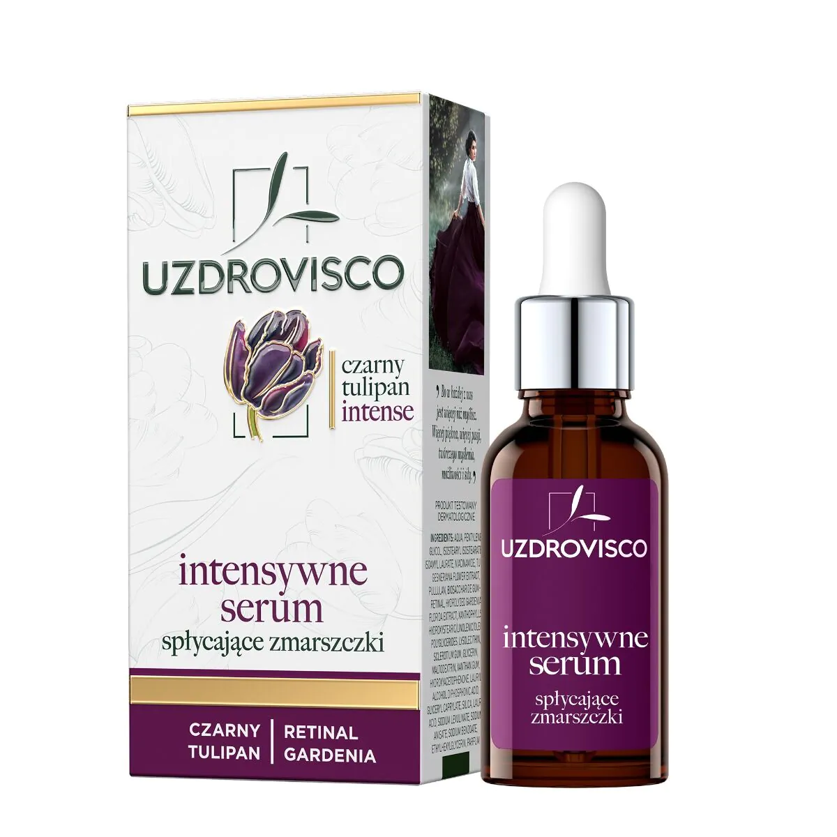 Uzdrovisco Czarny Tulipan Intense Intensywne serum spłycające zmarszczki 30ml