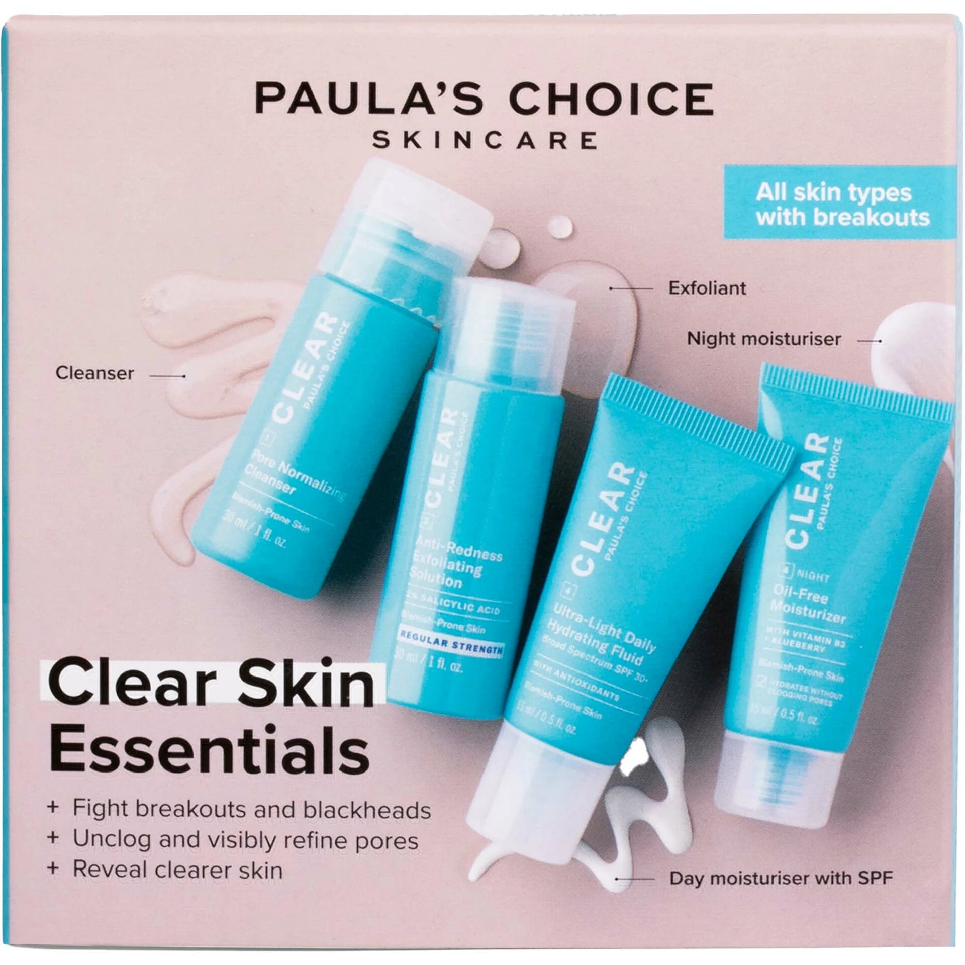 Bandomasis rinkinys „Clear Regular Strength“ – Paula's Choice