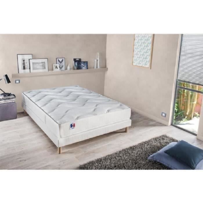 Colchón y base de cama Comfort Design de 140 x 190 cm - Látex - Firme